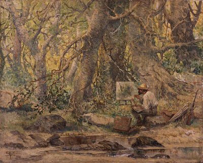 Painting from Nature by Antonio Parreiras